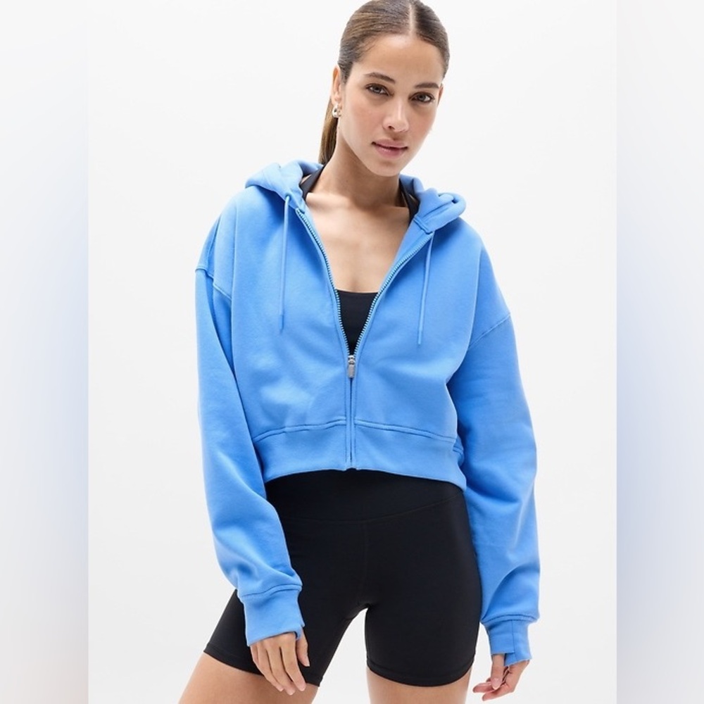 Athleta Blue Zip-Up Hoodie